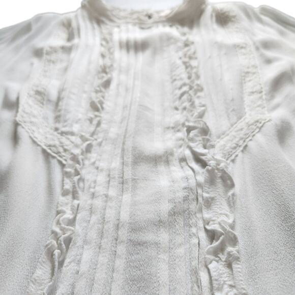 Böhme elegant white women's blouse size S - Picture 4 of 8